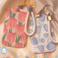 WEY Credit Card Holders, Plastic Business Card Holder, Cartoon ID Card Sleeve Student