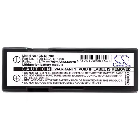 Li-ion Camera Battery for Samsung PENTAX Sanyo MINOLTA,3.7v,700mAh,Optio Z10 Xacti VPC-A5 L77 DG-X50