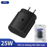 Bộ Sạc Samsung 25W PD Type-C Bộ Sạc Siêu Nhanh EU Cho Galaxy S25 S24 S23 S22 Ultra Z Flip Fold - Bộ