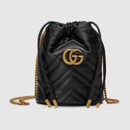 Gucci กระเป๋า GG MARMONT MINI BUCKET BAG Shoulder Bags