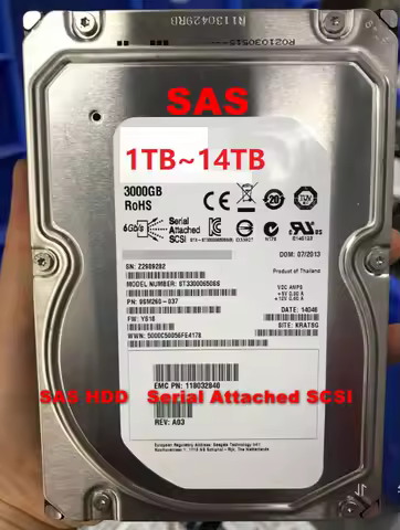 1TB 2TB 3TB 4TB 6TB 8TB 10TB 12TB 14TB 16TB SAS Mechanical Hard Drive Server HDD Serial Attached SCS
