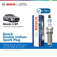 Bosch Double Iridium Spark Plug for Mazda 3 Sedan BP 4th Gen (4 Pcs/Set) VR7NII33X