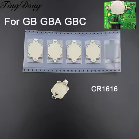2-20PCS CR1616 Battery Holder Replacement For GB GBC GBA Game Card Batteries Holder For Gameboy Colo