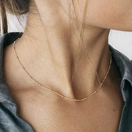 Vnox Choker Necklace Women Bead Chain Gold Necklace Gold Color Chain Necklace Wholesale