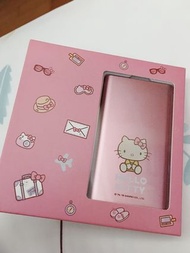 昇恆昌 限量 sanrio 三麗鷗 Hello Kitty 行動電源組 充電線 插頭 粉紅色 生日 禮盒 聖誕禮物 交換禮物