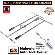 14mm 16mm 21mm Flexible Magnet Spark Plug T-Handle Spark Plug Socket Pembuka Plug T- Wrench Plug Box