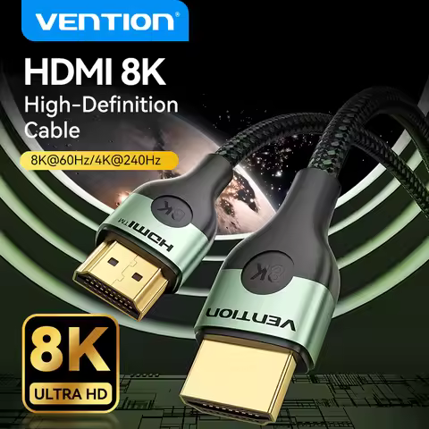 Vention HDMI 2.1 Cable 8K/60Hz 4K/120Hz for PS5 Xiaomi TV Box High Speed Certified 8K@60Hz Cable 48G
