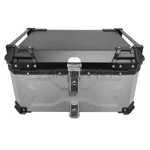 Motorcycle Rear Top Case Moto Luggage Storage Tail Box Waterproof Motorcycle Aluminum Trunk Key Lock
