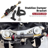 For CFMOTO 675SR-R 675SRR 675SS 675 Motorcycle Accessories Adjustable Steering Damper Brack Stabiliz