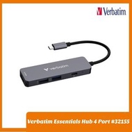 Verbatim Type C HUB 4 合 1 多埠 USB-C 集線器 USB C PD 100W USB 4K HDMI(#32155)