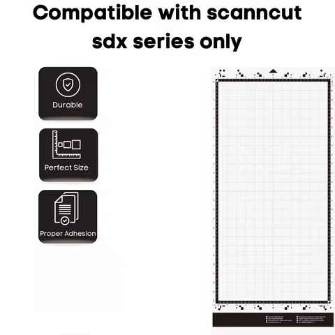 Cutting Mat For Brother scanncut adx series machines, 12x24in Adhesive Mat for Cardstock, Vinyl,Foam