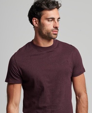 Superdry Organic Cotton Essential Logo T-Shirt - Deepest Burgundy Grit