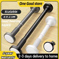 Extendable No Drilling Pole Adjustable Telescopic Curtain Rod clothes drying Rack hanger Bathroom partition