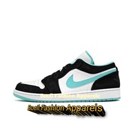 Sepatu Nike Air Jordan AJ 1 Low Island Black White Green Women [ 100% BNIB ] Brand New Include Box