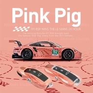 [Mr.Key]Pink Pig Edition Porsche Key Case for Cayenne 911 718 Cayman Macan Boxster Carrera Taycan