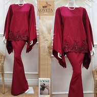 LOVETA KAFTAN KURUNG baju kurung raya murah moden terkini