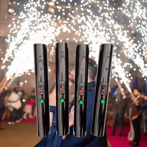Reusable Hand Held Cold Fountain Fire works Cold Pyro Firework Wedding Fountain Safety Stage Firing 