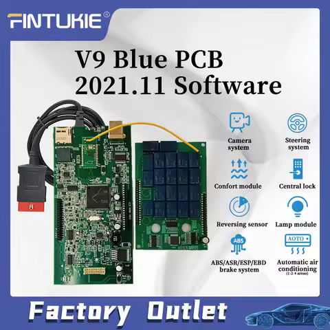 Car/truck diagnostic Tool V9 V2021.11 OBD2 Scanner Software DS Bluetooth 150E Professional Scanner V