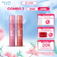 Combo 2 Son dưỡng môi chống nắng MizuMi UV Lip Glassy Balm 3.5g