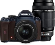 PENTAX DSLR Camera K-r W Zoom Kit Navy/Brown 087 K-rWZK NB/BR087
