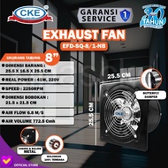 Hexos 8 Inch Wall Fan Duct Fan Exhaust Fan Exhaust Dinding - Stainless