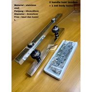 Complete door handle package door handle/ one set with box capital lock 45cm 65cm long