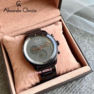 [Original] Alexandre Christie 6513 MFBIPBARG Full Black Men's Watch with Black Stainless Steel