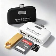 Type-C 4 In 1 Card Reader USB 2.0 OTG Adapter Support SD TF Micro SD Card Data Transfer Phone Laptop
