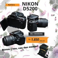 kamera DSLR nikon d5200 bekas