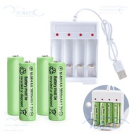CRAFT AA / AAA Battery Charger Independent Rechargeable 4 Slot USB Battery Charger