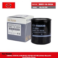 SH01-14-302A Mazda oil filter for 3 BK BL, 5 CR CW, 6 GG GH GJ, CX5 KE, CX7 ER 2.0 Non-Skyactiv Ford