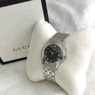 【 日本直送 名牌中古包 】GUCCI 古馳 手錶 銀色 不鏽鋼 5500M vintage 古董 23ex72