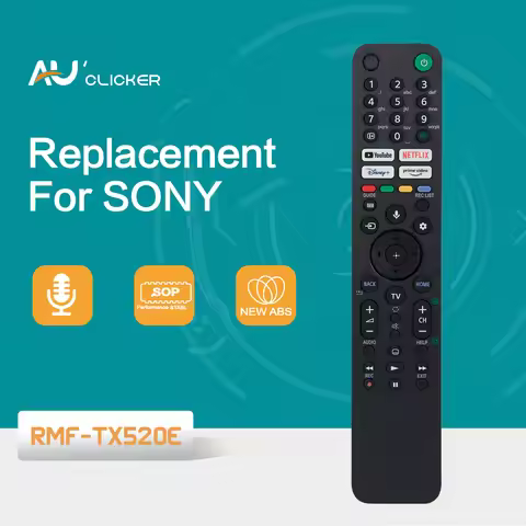 New RMF-TX520E Voice TV Remote Control For Sony Series 4K 8KHD Smart TV Remoto Control KD-65X80 KD-7