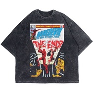 Patternmerch "Daredevil the end" Oversize T-shirt | Washed tee | Vintage T-SHIRT