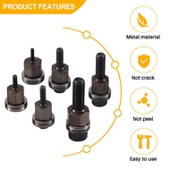 6Pcs Hand Rivet Tool Steel Head Set Manual Riveter Replace Tip Nut M3//M5/M6/M8/M10 Mandrel Head for