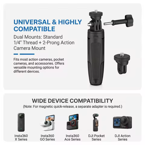 Desktop Tripod Suitable for Gopro 7 8 9 10 11 12 13 Gopro Dedicated Interface Expandable Lightweight