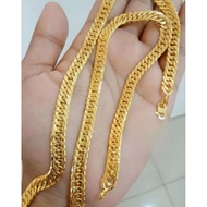 COP 916 PERSIS EMAS KOREA RANTAI LEHER ( NECKLACE ) 916 Gold Necklace Gold Chain Necklace