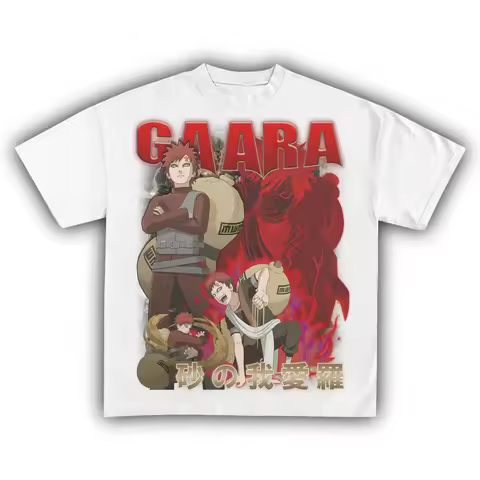 Gaara of The Sand Naruto T-Shirt Men Women Anime Graphic Cotton Short Sleeve Streetwear Tee