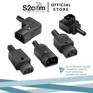 IEC320 C13 C14 C15 Straight / Down / Right Angle Rewireable Socket Connector