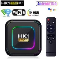 HK1 RBOX K8 Android 13 TV BOX RK3528 64GB 32G 128GB 2.4G 5G WIFI6 4K 8K 3D BT Smart TVBOX Google Glo