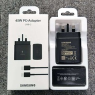 Yy For S24 UK Charger 45W PD Er Fast Charge Adapter For Galaxy Z Flip Fold 6 5 4 3 2 S20 S21
