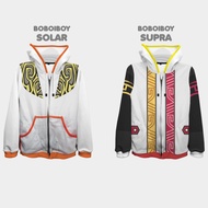 Boboiboy Solar Supra Hoodie Jacket Adult Cosplay Soft Material Thick Full Print Sublime Can Be Custom