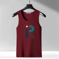 Singlet Pria Huruf R Pakaian Atasan Dalaman Tanpa Lengan Lexton Lexbong Kutang TankTop Cowok Tshirt 