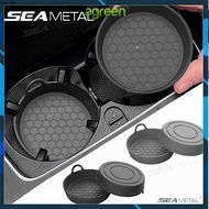 AG 2Pcs Car Coaster Water Cup Holder Silicone Non-slip Drink Waterproof Heat Insulation Mat