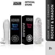 Adam condom Rocket & Dragon reusable condom Adam Kondom Naga & Roket Berduri Kondom Tahan Lama Sarun