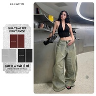 CHANGI low-rise backless jeans - KILL SYSTEM