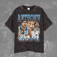 Nba Anthony Edward T-shirt/Kaos Basketball Ball Wolves Anthony Edward Unisex