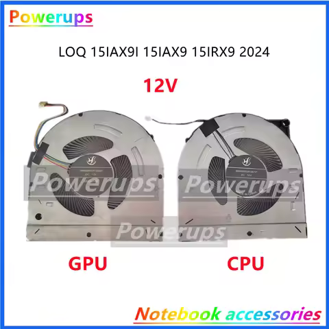 New Original Laptop CPU/GPU Cooling Fan For Lenovo LOQ 15IAX9I 15IAX9 15IRX9 83FQ 83DV 2024 5V/12V