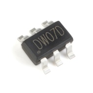 Original Authentic DW07D SOT-23-6 Two-in-One Lithium Battery Protection Chip IC (5pcs)