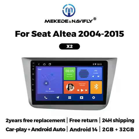 Car Stereo for Seat Altea XL 2004 - 2015 Toledo 5P 3 04-09 Carplay Auto 2din Radio IPS Screen Headun
